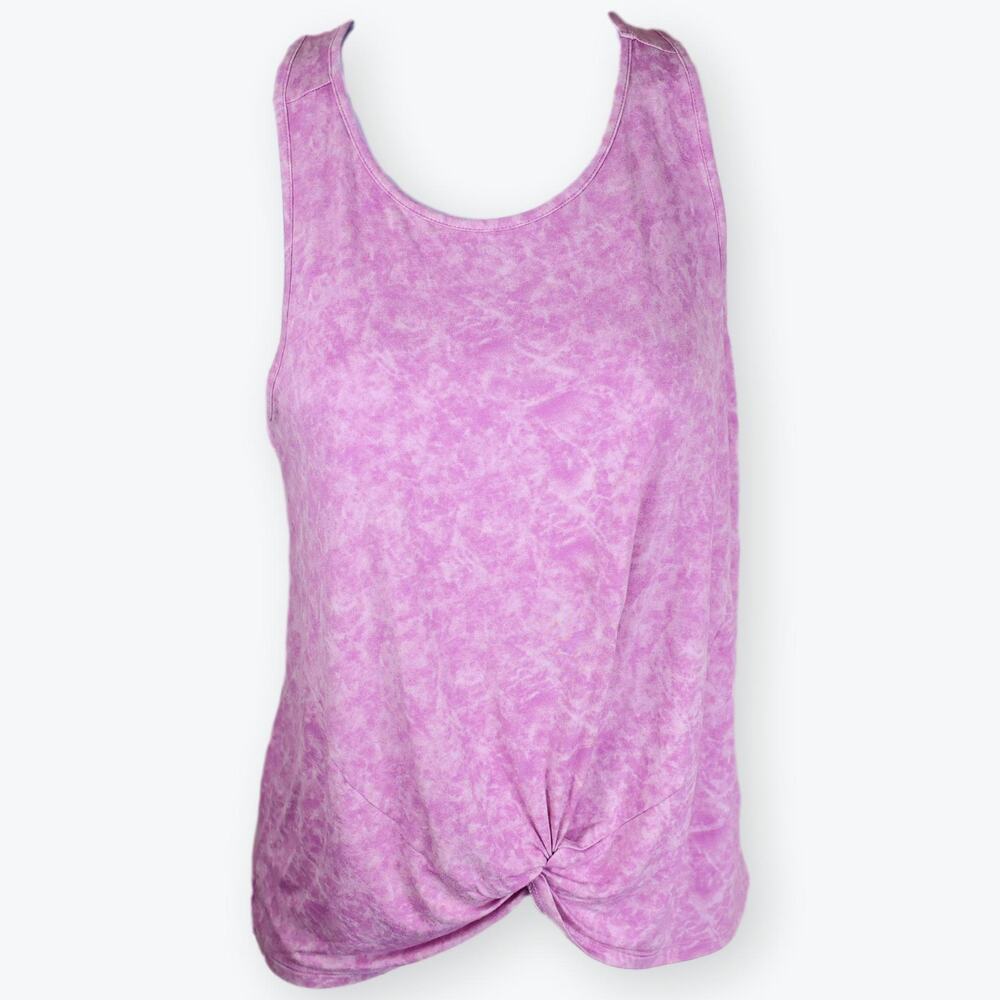 Wonder Nation Purple Water Color Girls Cross Back Tank L